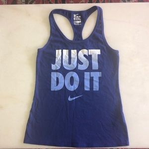 Blue Nike Workout Tank
